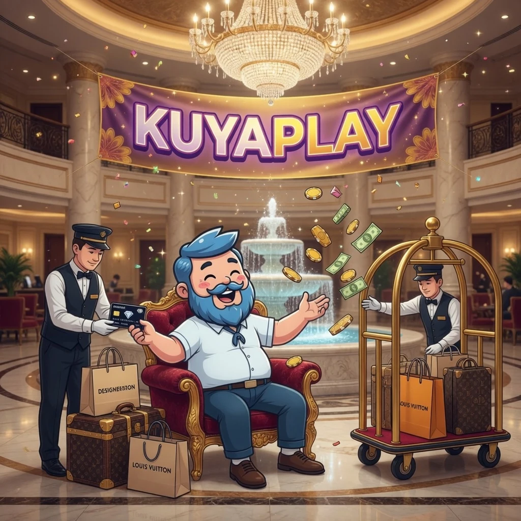 KuyaPlay platform interface showcasing slot games and live casino on desktop and mobile devices